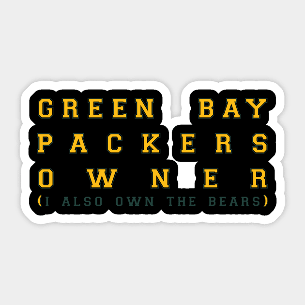 Green Bay Packers Owner Sticker by Yankeeseki